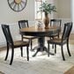 Ashley Clorazi 5-Piece Oval Dining Set in Black and Brown, , large