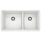 Blanco Precis 33" 1-3/4 Double Bowl Kitchen Sink in White, , large
