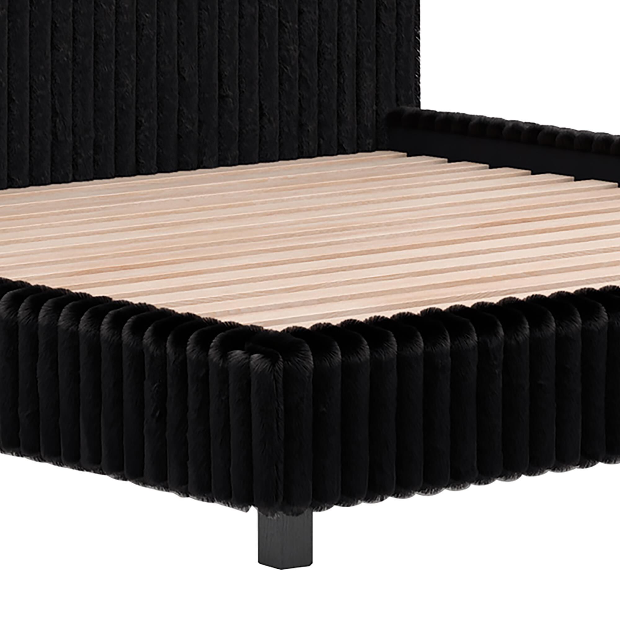 Ashley Zuraleus King Upholstered Platform Bed in Black