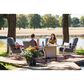 Telescope Casual Furniture St. Catherines 5-Piece Firepit Chat Set in Warm Grey and Restore Indigo, , large