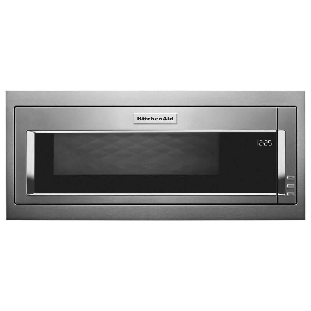 KitchenAid 1.1 Cu. Ft. Built-In Low Profile Microwave with Slim Trim Kit in Stainless Steel, , large