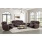 Mayberry Hill Panther Power Motion Glider Recliner in Neono Brown, , large