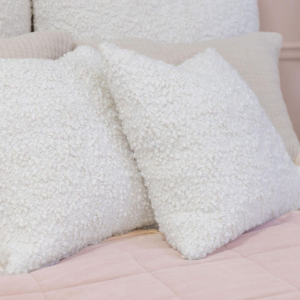Pom Pom At Home Murphy 20" Square Throw Pillow in Ivory, , large