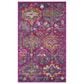 Safavieh Madison MAD144F 4" x 6" Fuchsia and Blue Area Rug, , large