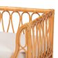 Baxton Studio Kierra Rattan Pet Bed with Removable Cushion in Honey, , large