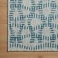 Loloi Easton Fog and Teal 2"3" x 3"9" Indoor/Outdoor Area Rug, , large
