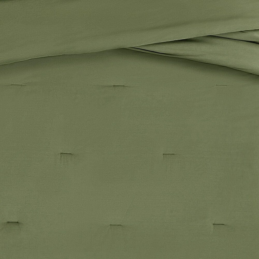 Pem America Essential Cotton 3-Piece Full/Queen Comforter Set in Green, , large