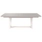 Bernhardt Stratum Dining Table in Mist, Fossil and Polished Nickel - Table Only, , large
