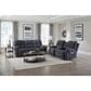 HomeStretch Showtime Power Reclining Sofa with Drop Down Table in Graphite, , large