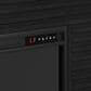Legends Home Stardust Fireplace Mantel with Fireplace Insert in Seal Skin Black, , large