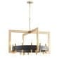 Cyan Archibald 24-Light Chandelier in Noir and Aged Brass, , large