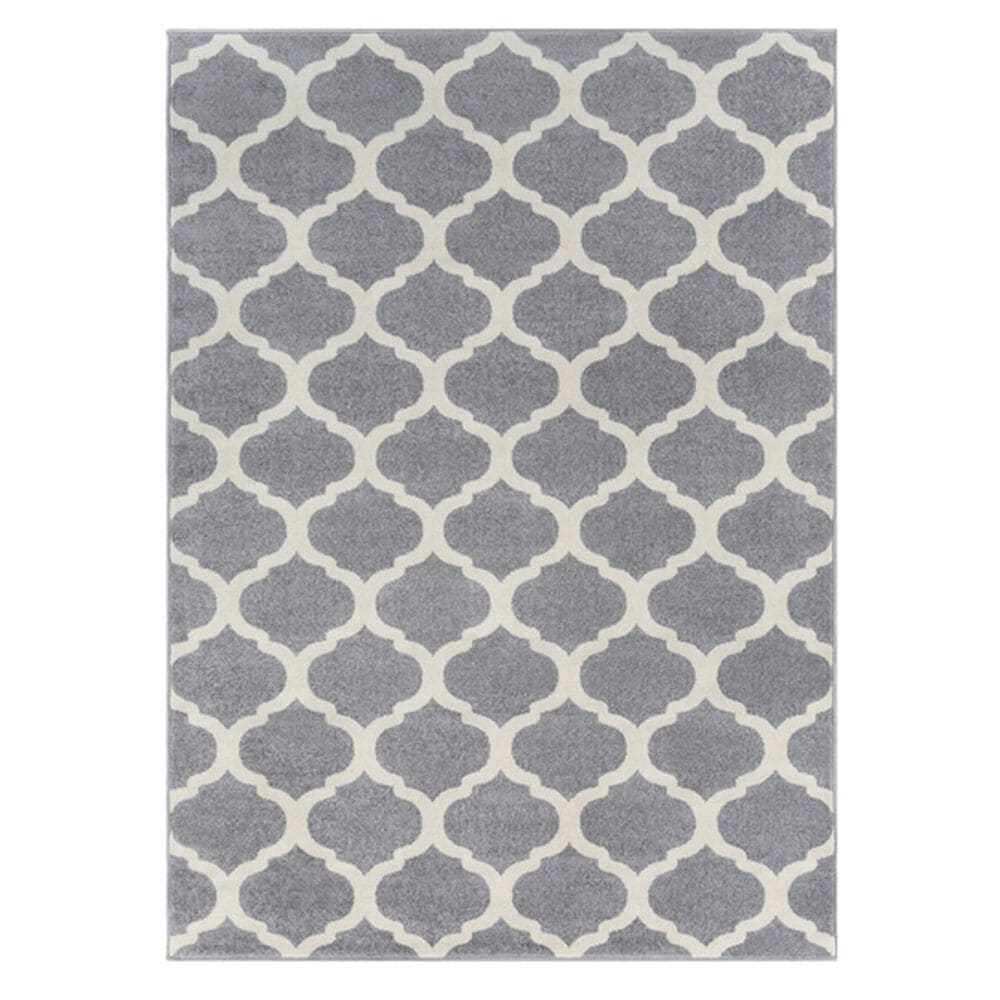 Surya Horizon HRZ-1001 2' x 3' Charcoal/Ivory Scatter Rug, , large