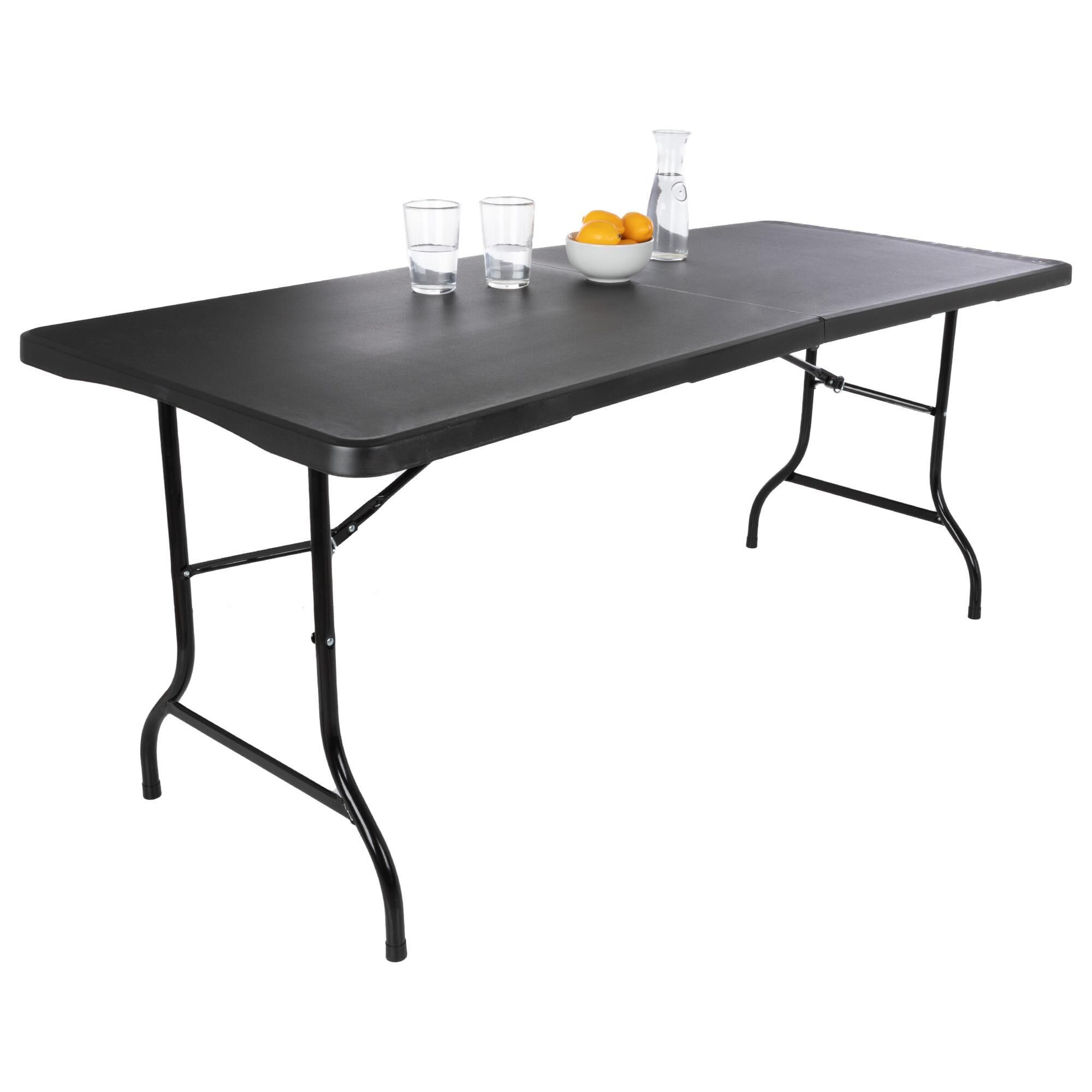 Timberlake 6-Foot Folding Table in Black - Table Only