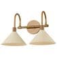 Troy Lighting Jovani 2-Light Bath Vanity in Patina Brass and Soft Sand, , large