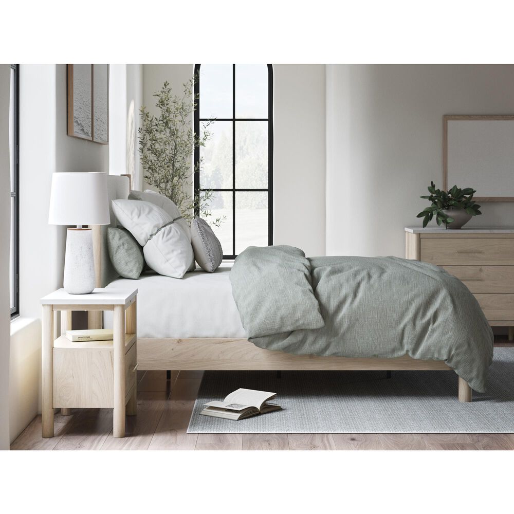 Ashley Cadmori 1-Drawer Nightstand in Brown and White, , large