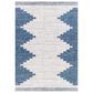 Surya Eagean EAG-2355 Dark Blue, Off-White, Navy and Pale Blue 4"3" x 5"11" Indoor/Outdoor Area Rug, , large