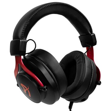 Arozzi Aria Gaming Headset with Detachable Microphone, 50mm Drivers, Microphone Mute Button, Volume Control, Aluminum Frame, and 7.25 ft Braided Cable - Red, , large