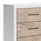 Ashley Charbitt 6-Drawer Dresser in Matte White and Replicated Oak Grain, , large