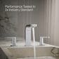 Kohler Parallel Widespread Bathroom Sink Faucet in Polished Chrome, , large