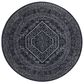 Safavieh Adirondack ADR108N 4" Round Navy and Ivory Area Rug, , large
