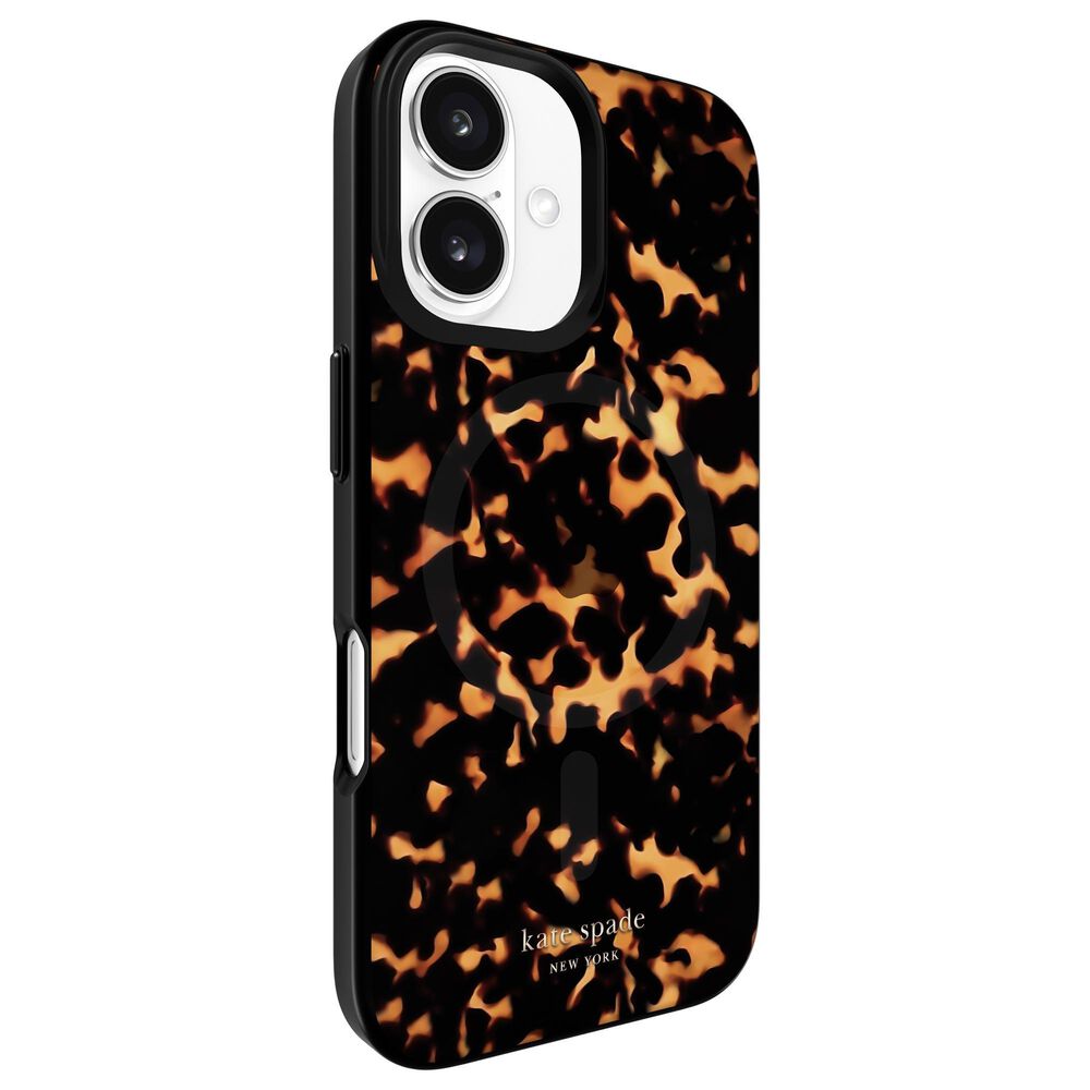 Kate Spade Protective MagSafe Case for iPhone 16 in Tortoiseshell, , large