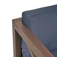 Hearth and Haven Brava Outdoor Club Chair with Dark Gray Cushion in Grey, , large