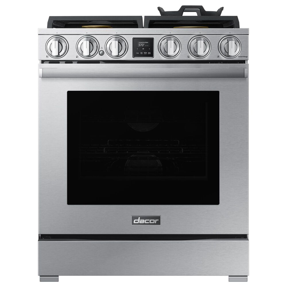 Dacor 30" Professional Dual Fuel Range in Silver Stainless Steel, , large