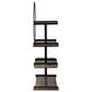 Furniture of America Quentin Bookcase in Light Walnut and Black, , large