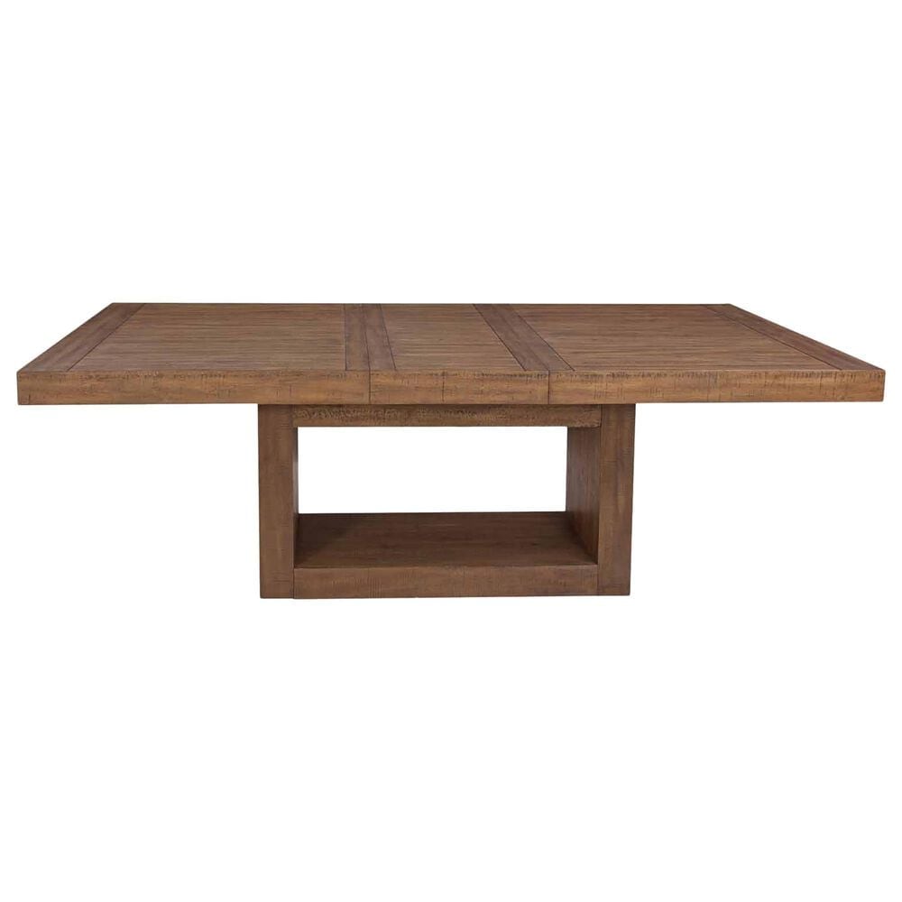 Crystal City Garland 7-Piece Rectangular Dining Set in Toffee, , large