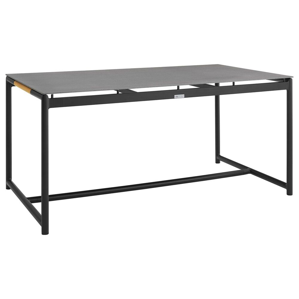 Blue River Crown Patio Dining Table in Black/Teak, , large