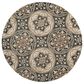 Safavieh Lyndhurst 8" Round Slate Blue and Beige Area Rug, , large