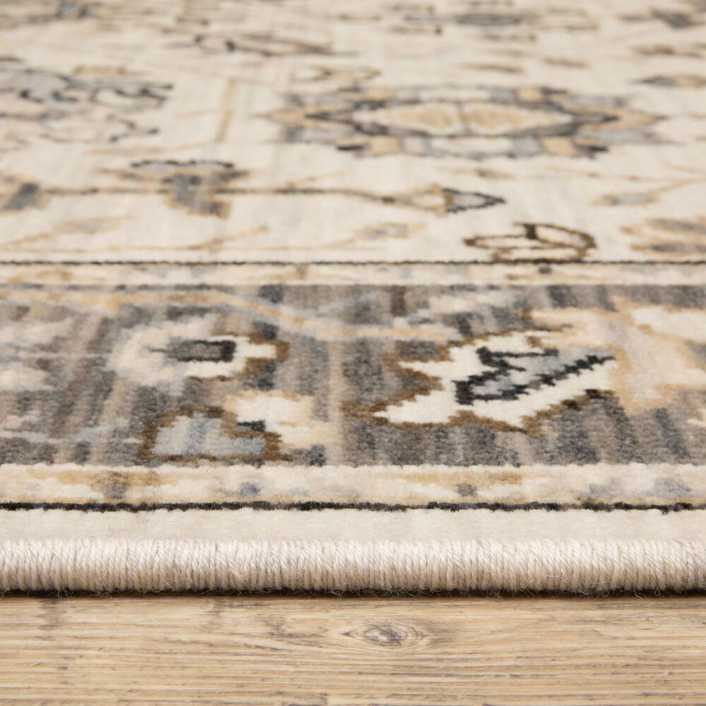 Oriental Weavers Acacia ACA06 Beige and Grey 2'6" x 10' Runner, , large