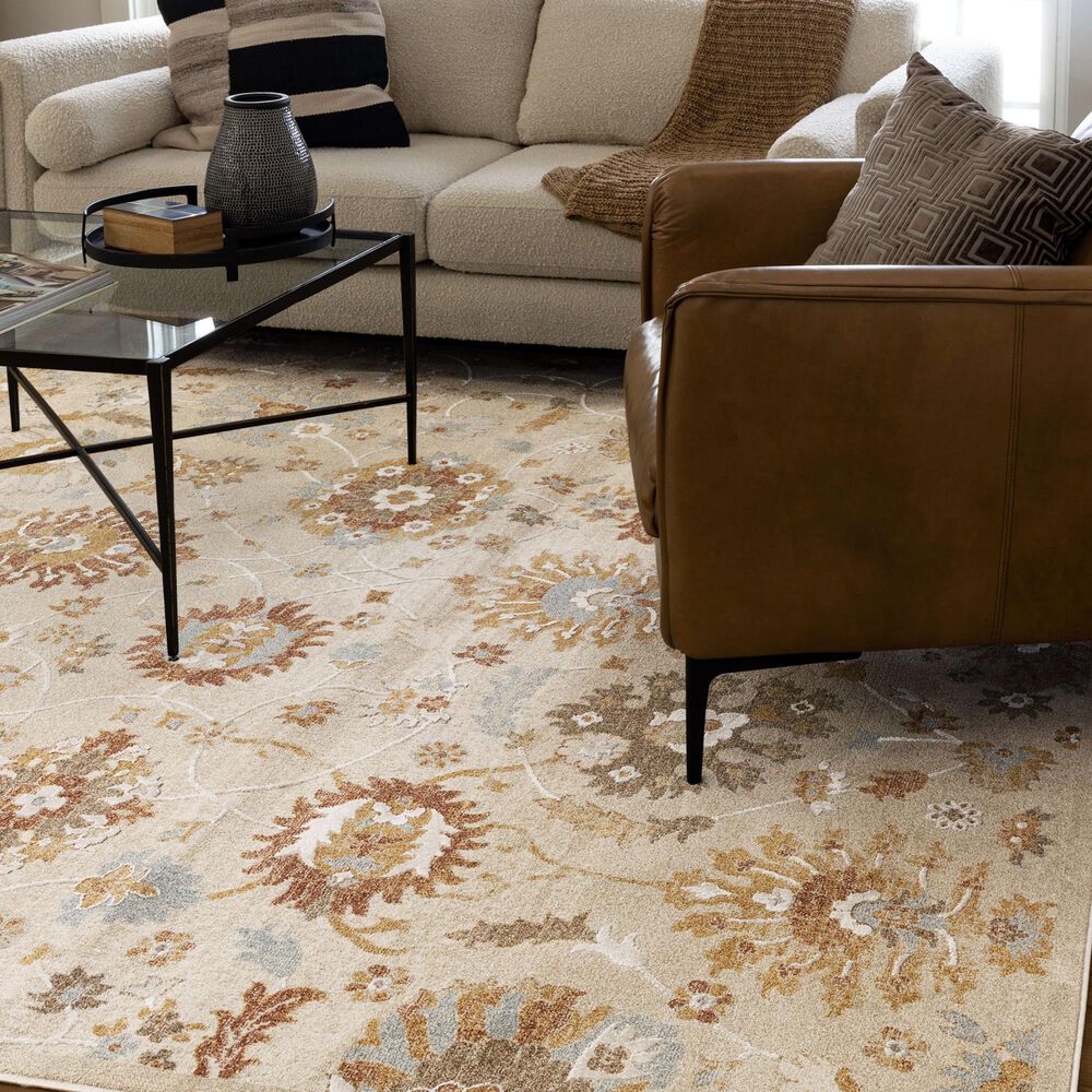 Karastan Windemere Beige 6'6" x 9'10" Area Rug, , large