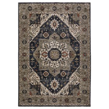 Oriental Weavers Eliana Brown and Blue 7"10" x 10"10" Area Rug, , large