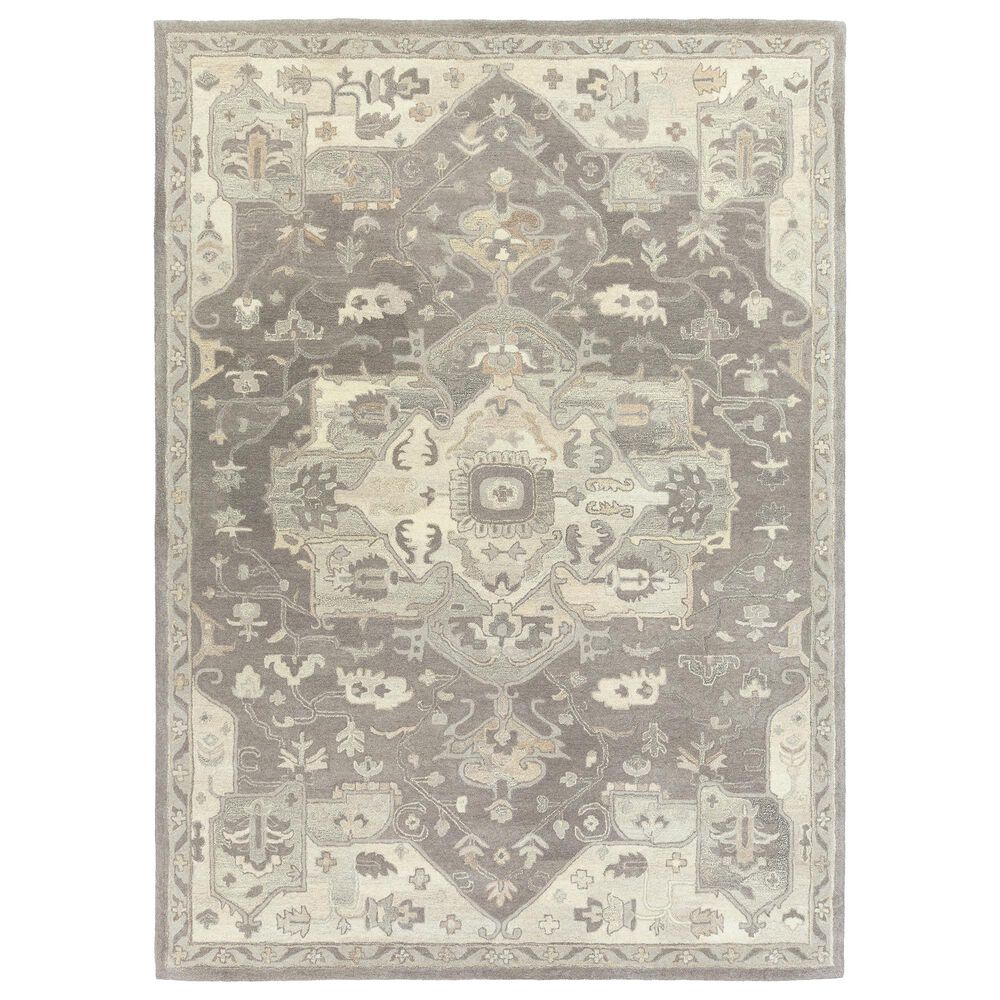 Surya Caesar 9" x 12" Charcoal, Taupe, Tan, Black, Light Beige and Brown Area Rug, , large