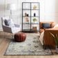 Karastan Cleo Evesham 5"3" x 8" Grey and Dark Blue Area Rug, , large