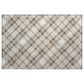 Dalyn Rug Company Soft Essentials Plaid Beige 1"8" x 2"6" Indoor/Outdoor Area Rug, , large