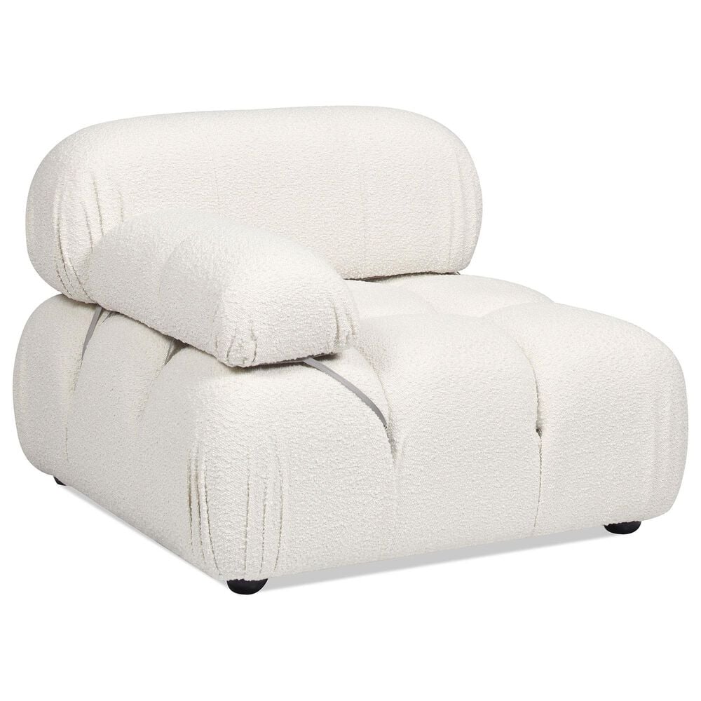 Jennifer Taylor Home Marcel Lounge Arm Chair in Ivory White, , large