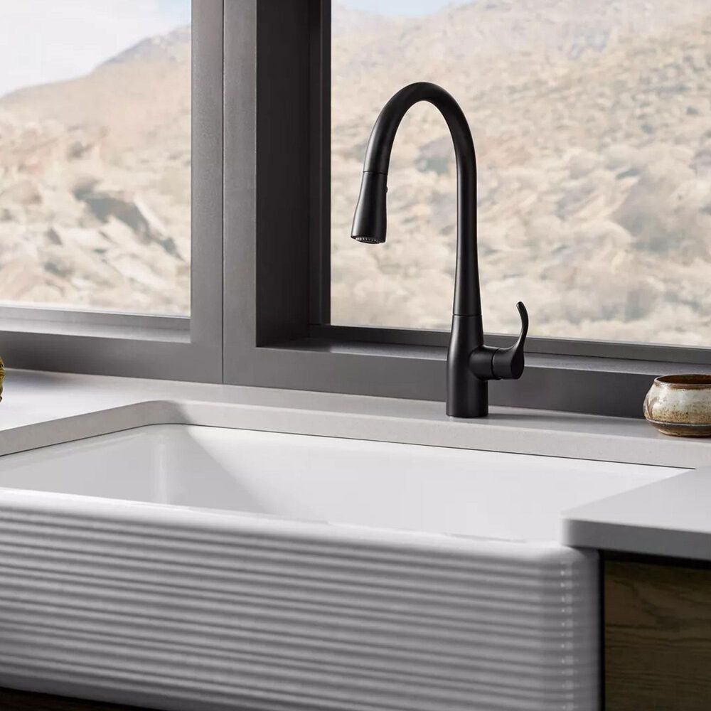 Kohler Simplice Pulldown Kitchen Sink Faucet in Matte Black, , large