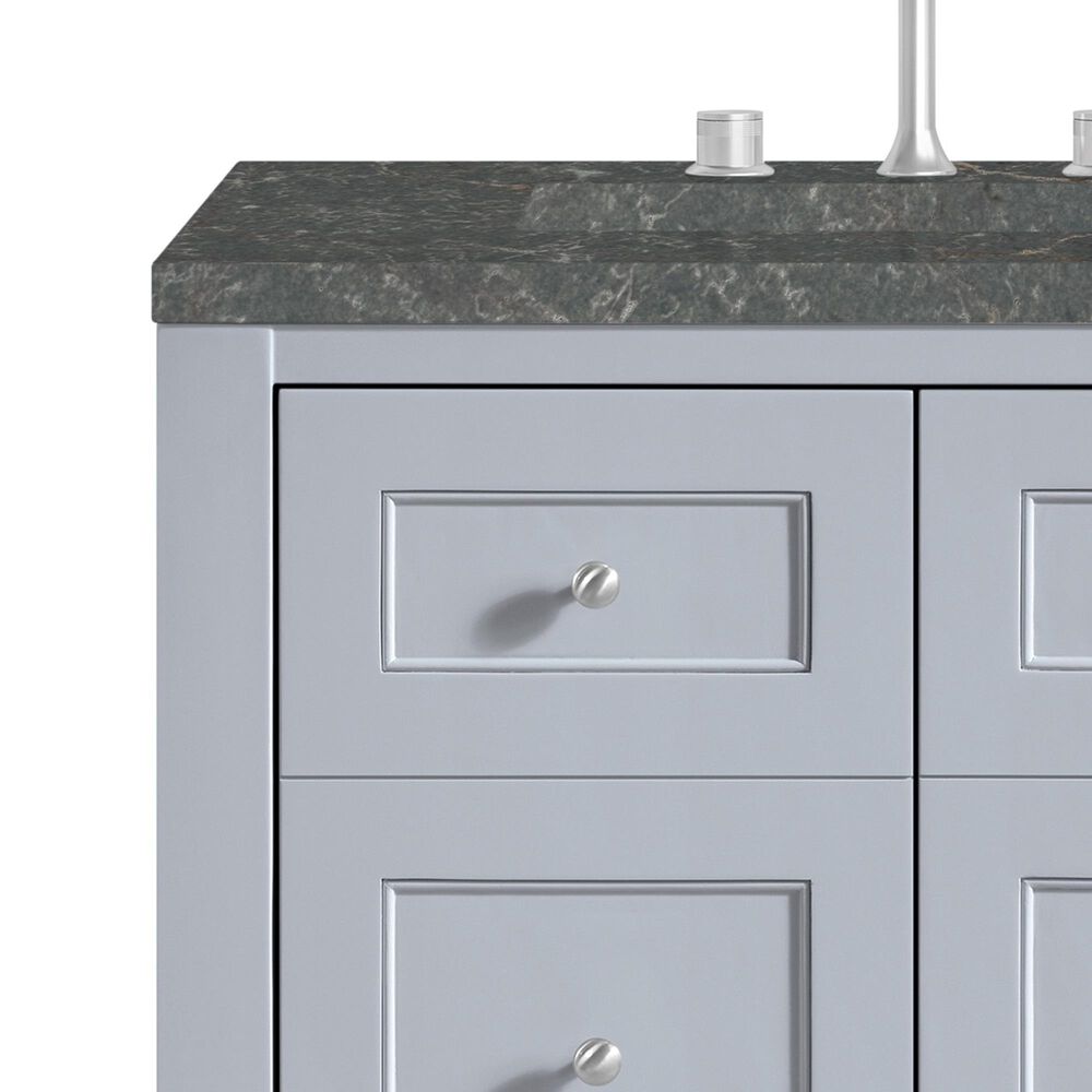 James Martin Vanities Breckenridge 30&quot; Single Bathroom Vanity in Serenity Blue with 3 cm Parisien Bleu Quartz Top and Rectangular Sink, , large