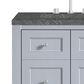 James Martin Vanities Breckenridge 30" Single Bathroom Vanity in Serenity Blue with 3 cm Parisien Bleu Quartz Top and Rectangular Sink, , large