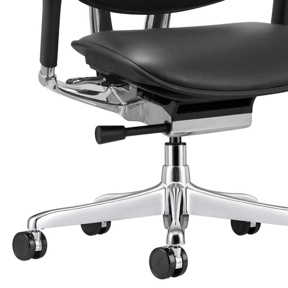 Raynor Group Ergohuman High Back Leather Executive Chair in Black, , large