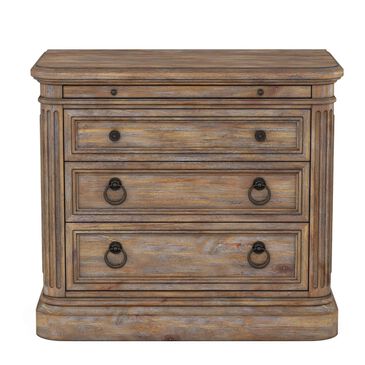 Vantage Architrave Nightstand in Almond Rustic Pine, , large