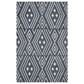 Safavieh Micro-Loop 5" x 8" Navy and Blue Area Rug, , large