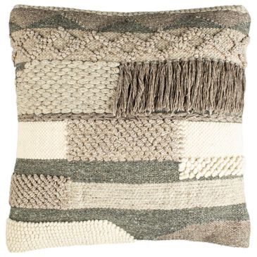 Safavieh Gareth 20" Pillow in Charcoal/Silver, , large