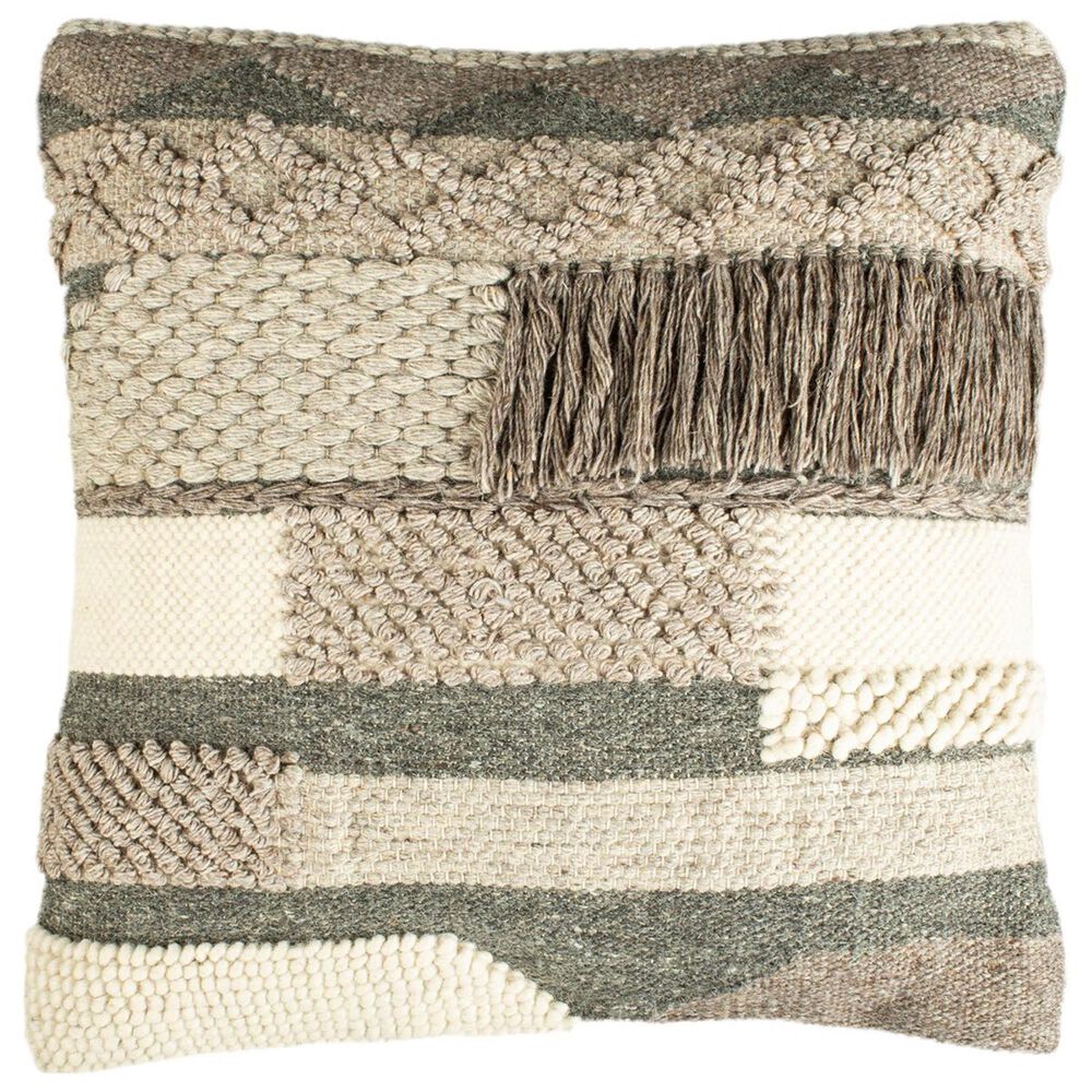Safavieh Gareth 20" Pillow in Charcoal/Silver, , large