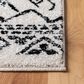 Safavieh Tulum TUL268 6" x 9" Ivory and Black Area Rug, , large