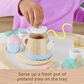 Fisher Price Wooden Tea Set with Teapot, Cups and Saucers in Multicolor, , large