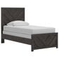 Ashley Prendonea Twin Panel Bed in Dark Charcoal, , large