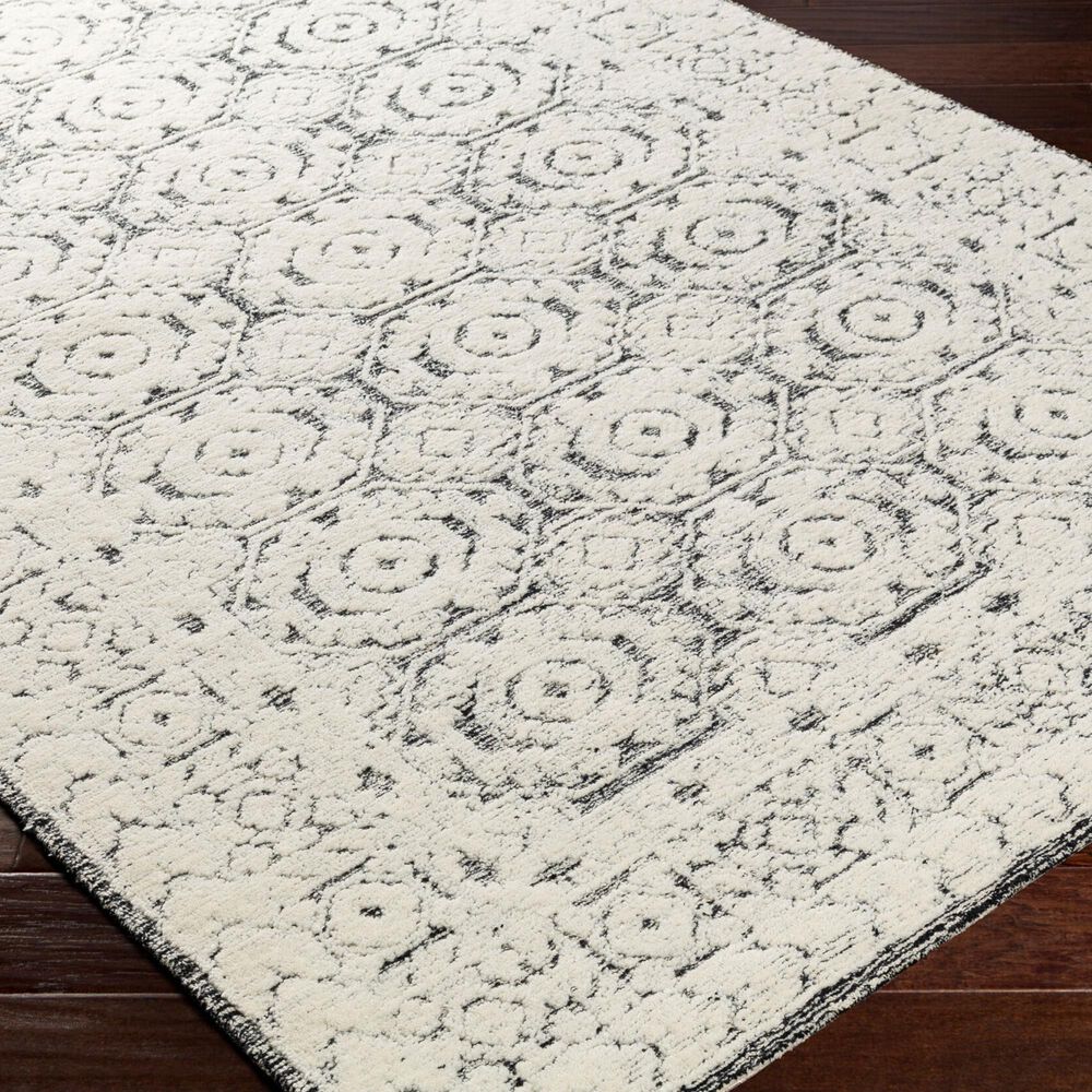 Surya Louvre Black, Ivory and Cream 10&#39; x 14&#39; Area Rug, , large